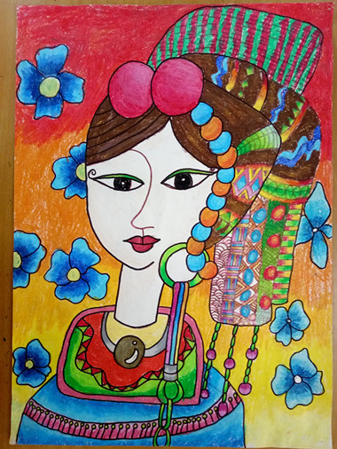 王佳慧《民族風(fēng)情》輔導(dǎo)教師：時尹航（工一小）