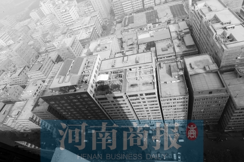 鳥瞰鄭州某城中村，密密麻麻全是樓 記者 鄧萬里/攝