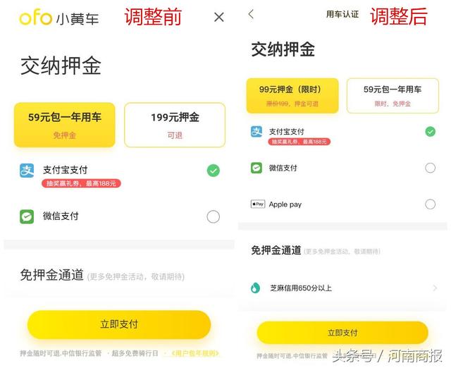 小黃車交押金被套路？現(xiàn)已調(diào)整選項(xiàng)防誤充