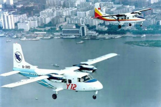 資料圖：中國運-12空中飛行。