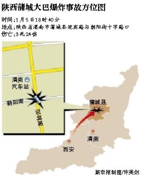 昨日18時40分左右，一輛由西安開往蒲城的大巴在蒲城縣城發(fā)生爆炸。據(jù)當(dāng)?shù)匦侣劙l(fā)布會通報，此次事故導(dǎo)致