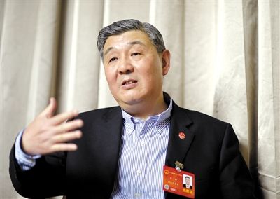 今年全國兩會期間，全國人大代表、浙江高院院長齊奇接受記者采訪。新京報記者 陳杰 攝
