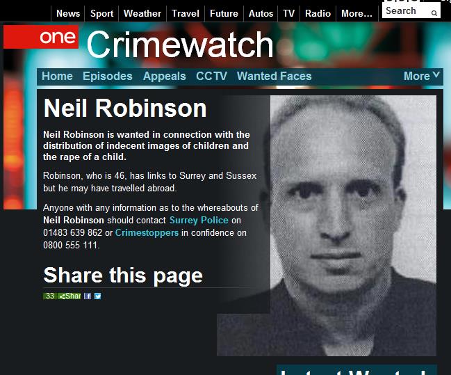 據(jù)英國廣播公司（BBC）網(wǎng)站消息，英國警方正在通緝一名涉嫌傳播淫穢兒童照片和性侵兒童的逃犯，有跡象顯示，他有可能潛伏在中國北京的國際學(xué)校當(dāng)老師。