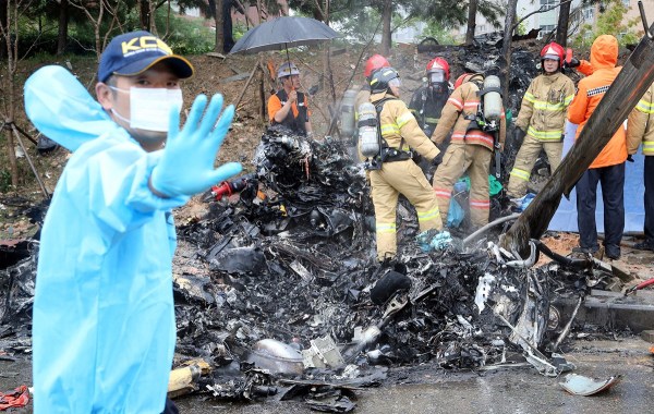 當?shù)貢r間7月17日上午,一架直升機在光州市光山區(qū)水莞地區(qū)墜毀,造成5人死亡。
