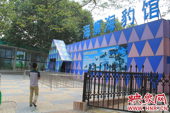 因為是周一，鄭州市動物園海洋館的游客并不多。