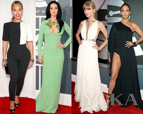 碧昂斯、凱蒂·佩里、泰勒·史薇芙特、珍妮弗·洛佩茲