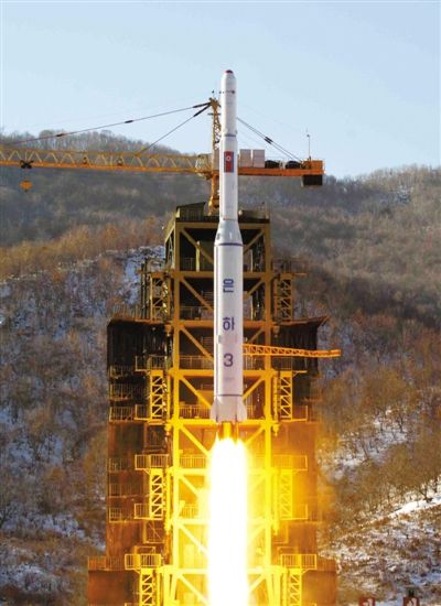 去年12月12日，朝鮮發(fā)射衛(wèi)星。
