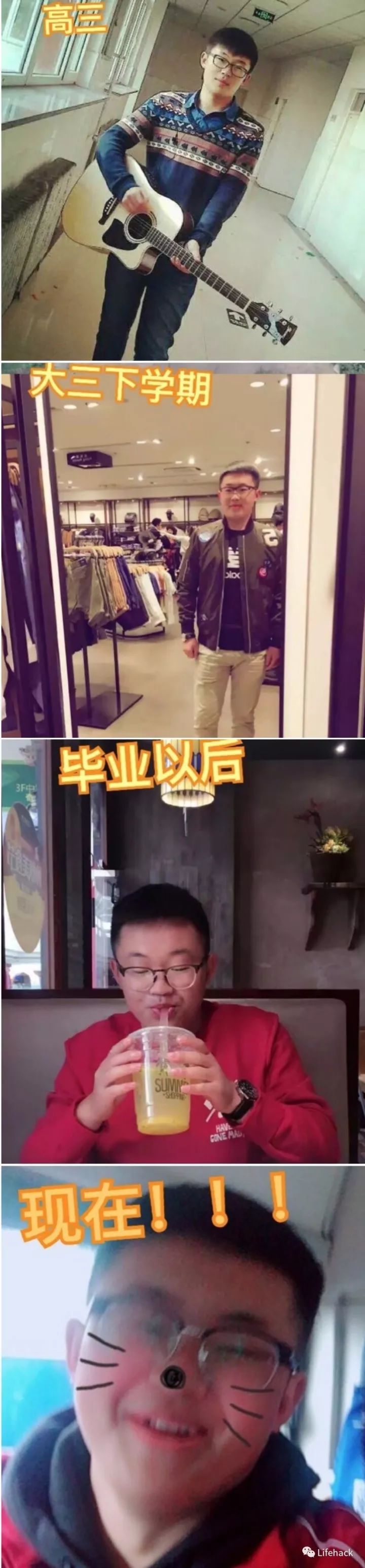 長胖20斤，臉型怎么變？這些例子看完扎心了！