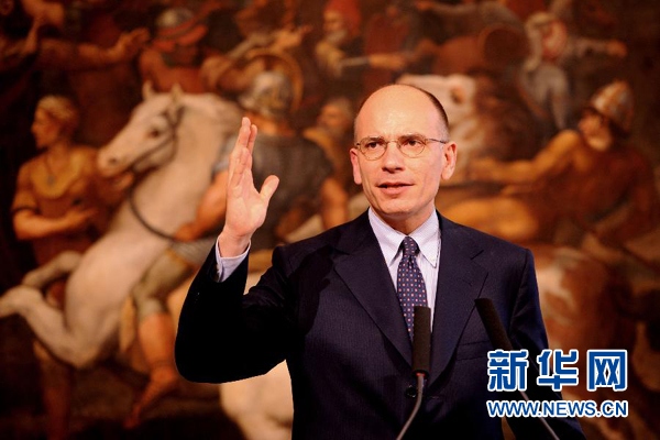  2月13日，意大利政府總理恩里科·萊塔宣布辭職。