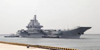 遼寧艦是我國海軍第一艘航母，新型航母將會比它更大更先進。
