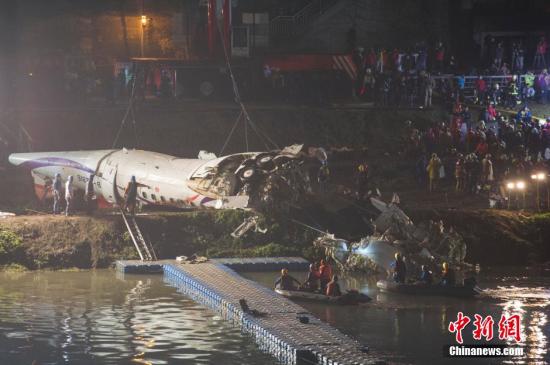 2月4日，經(jīng)過近10余小時的努力，臺灣復(fù)興航空失事班機于當(dāng)晚21時許從基隆河中打撈上岸。