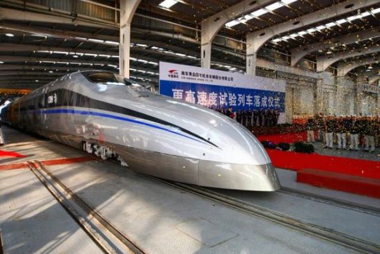 南車更高速度試驗(yàn)列車，時(shí)速將超過(guò)500公里