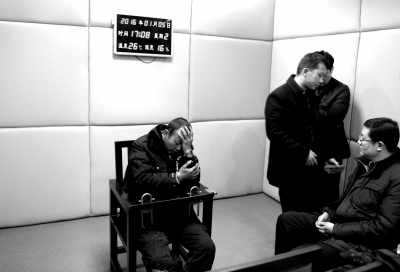 1月5日，犯罪嫌疑人馬永平在接受審訊。