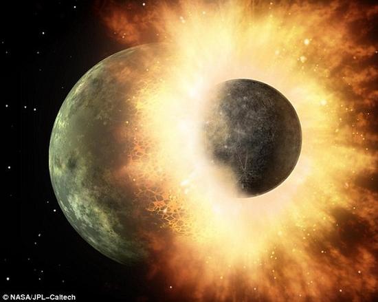 資料圖片：科學家說，45億年前跟忒伊亞行星的一場相撞，把水資源帶到了地球。