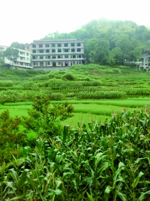 湖南新邵縣迎光鄉(xiāng)上沙溪村支書彭承雙家新蓋的房子。