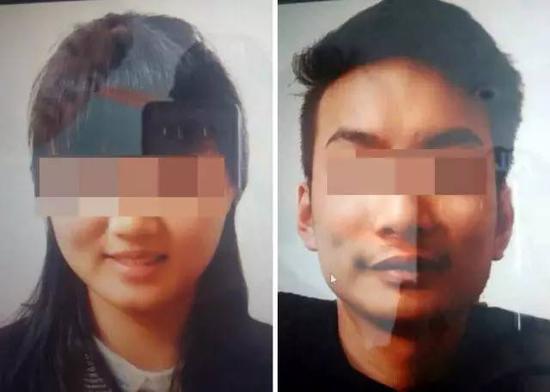 兩名遭綁架的中國公民照片。