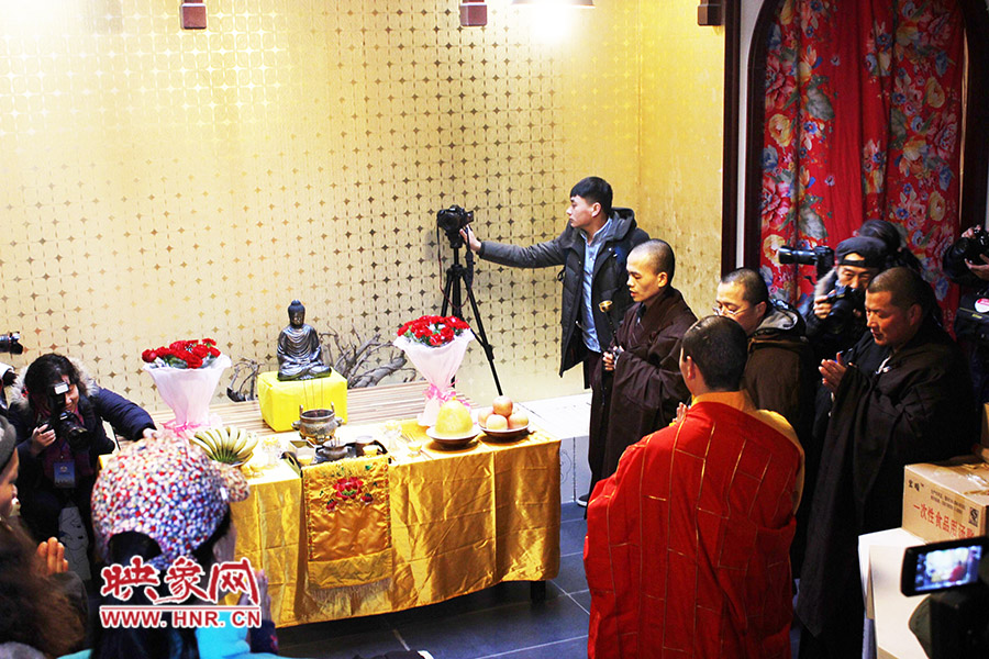 祈福法會(huì)現(xiàn)場(chǎng)。