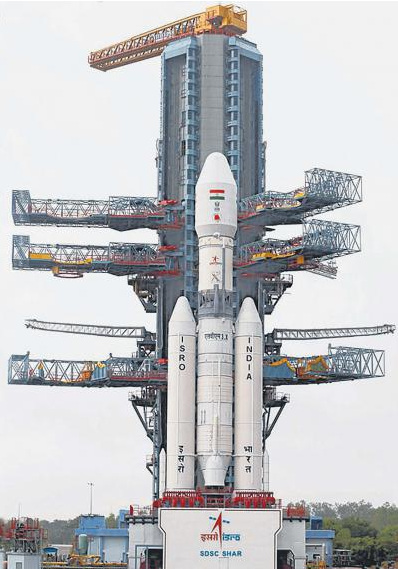 印度最新研制的地球同步衛(wèi)星發(fā)射火箭“馬克III型”(Mark III)。