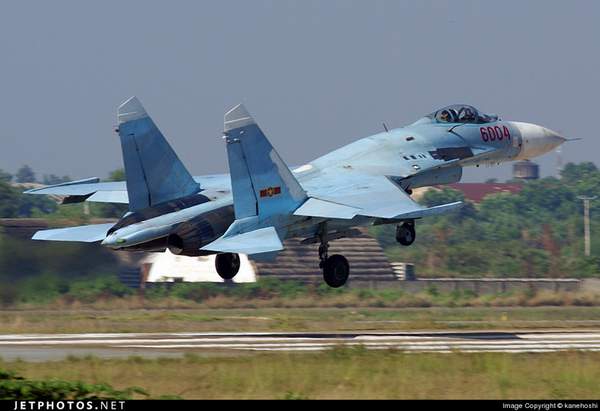 　　資料圖：越南空軍蘇-27SK戰(zhàn)機。