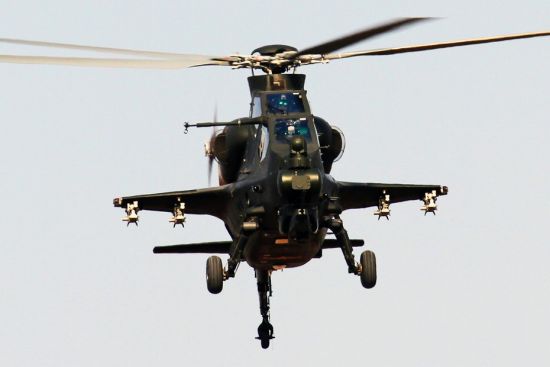 資料圖：解放軍武直-10攻擊直升機(jī)。