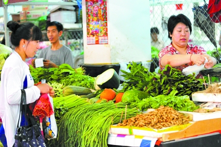 臺風(fēng)加伏天催漲鄭州菜價(jià)