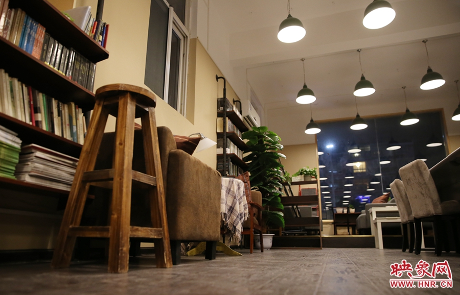 書店內(nèi)的裝飾。